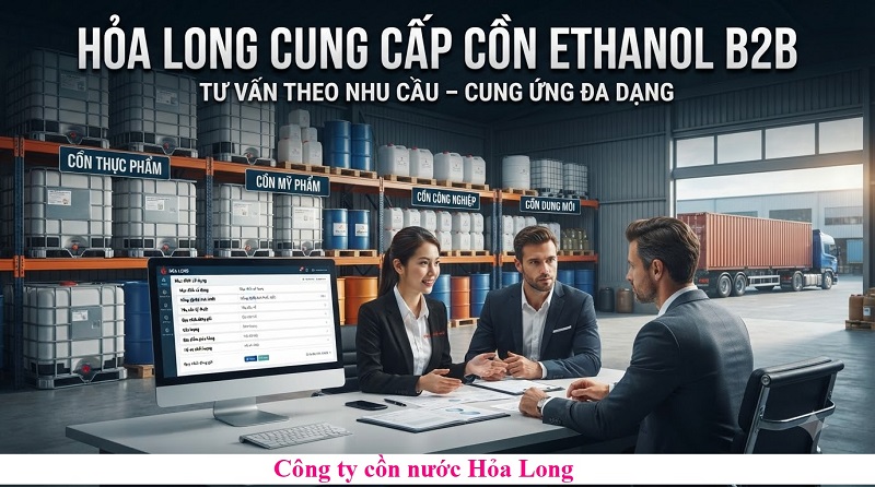 Cồn Ethanol Cho Khách Hàng B2B – Giải Pháp Cung Ứng Ổn Định Cho Doanh Nghiệp